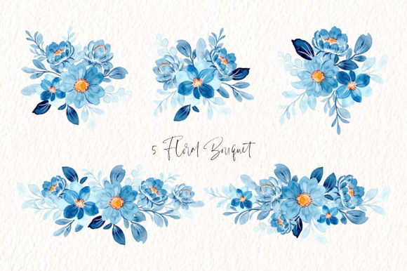 Digital Clipart Floral Watercolor Part29