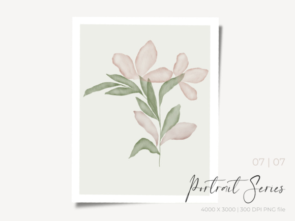 Watercolor Floral Art Print Illustrations