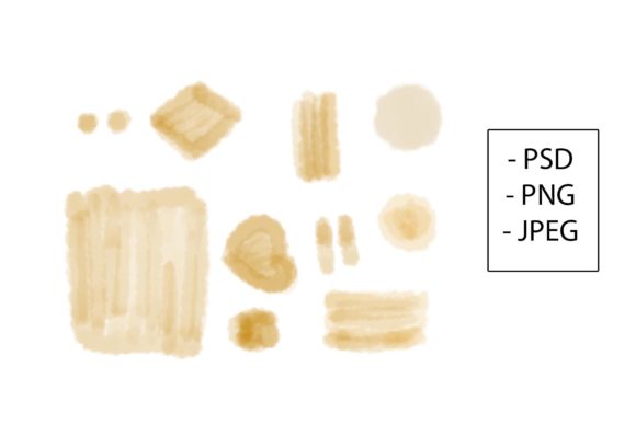 Watercolor Stain Collection & Illustrations